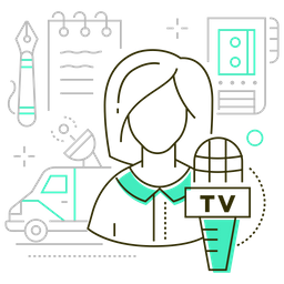 Jornalista feminina  Ícone