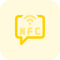 Chatear con tecnología nfc  Icono