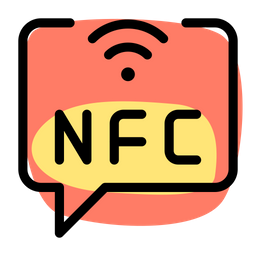 NFC 기술 채팅  아이콘