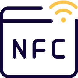 Tecnología nfc del navegador  Icono