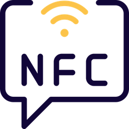 Chatear con tecnología nfc  Icono