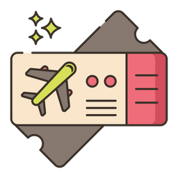 Flugticket  Symbol