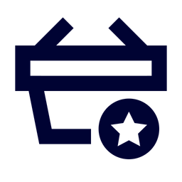 Favorite Shopping Basket  Icon