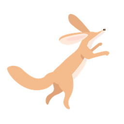 Jumping fennec fox  Icon