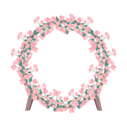 Florales Ornamenttor  Symbol