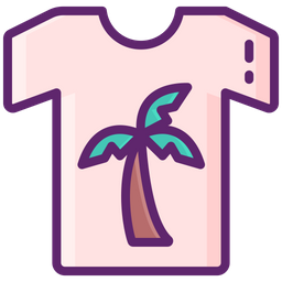 Beach T Shirt  Icon