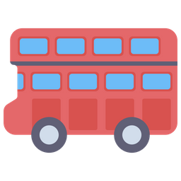 Double Decker Bus  Icon