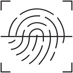 Biometric scan  Icon