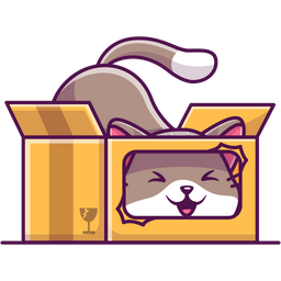 Cat In Box  Icon