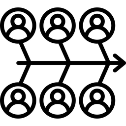 Fischgräten-Diagramm  Symbol