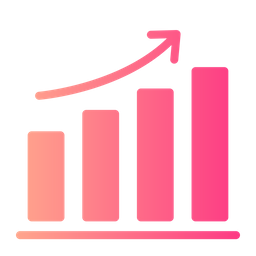 Gráfico de crescimento  Ícone