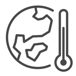 Temperatura da terra  Ícone