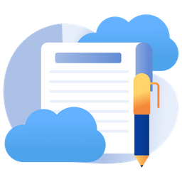 Cloud Blog  Icon