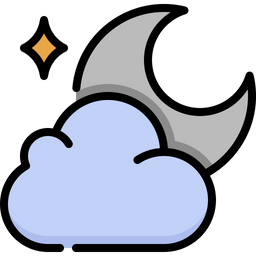 Cloud moon  Icon