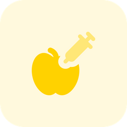 Apfel-Injektion  Symbol