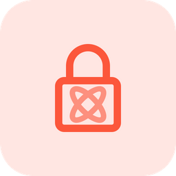 Atom Lock  Icon