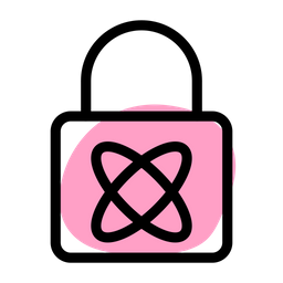 Atom Lock  Icon