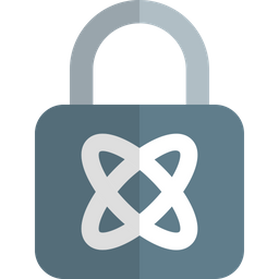 Atom Lock  Icon