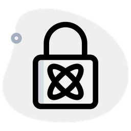 Atom Lock  Icon