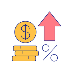 Incease in investment rate  Icon