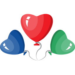 Heart balloons  Icon