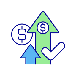 Stability of financial growth  Icon