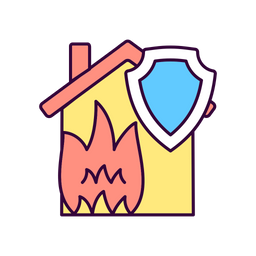 Fire home insurance  Icon