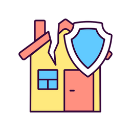 Earthquake home insurance  Icon