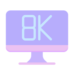 8 K Display  Icon