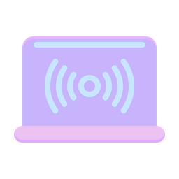 Laptop Wifi  Icon