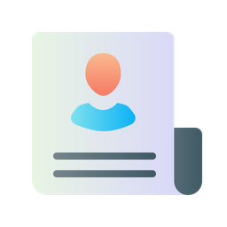 Employee Resume  Icon