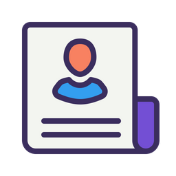 Employee Resume  Icon