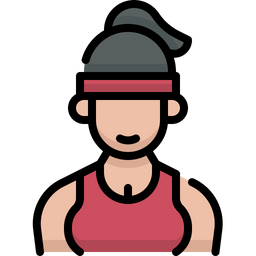 Female personal trainer  Icon