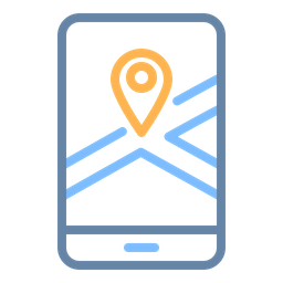 Phone Map  Icon