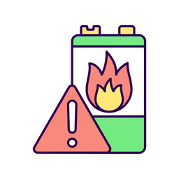 Battery flammability  Icon