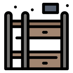 이층 침대  아이콘