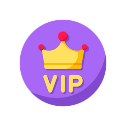 Vip Crown Badge  Icon