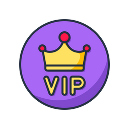 Vip Crown Badge  Icon