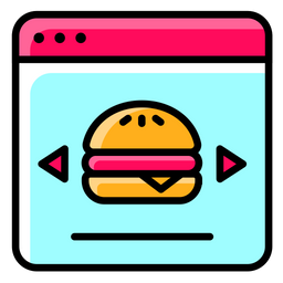 Burger Delivery Order Browsing  Icon