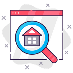 Online Search Property  Icon