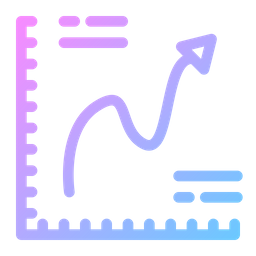 Gráfico de crescimento  Ícone
