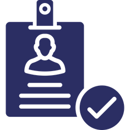 Approved Authentication Id Card Icon