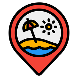 Beach Location  Icon