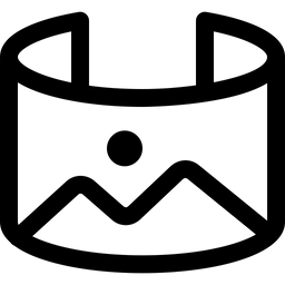 3D-Bildbildschirm  Symbol