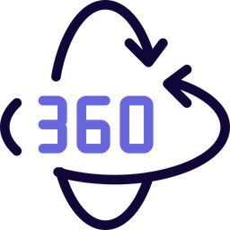 360 Rotation  Icon