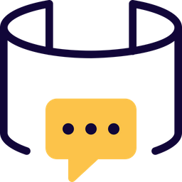 3 D Chat Screen  Icon