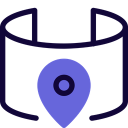 3 D Location Screen  Icon