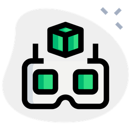 3 D Virtual Reality  Icon