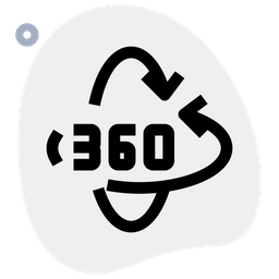 360 Rotation  Icon