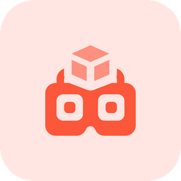 3 D Virtual Reality  Icon